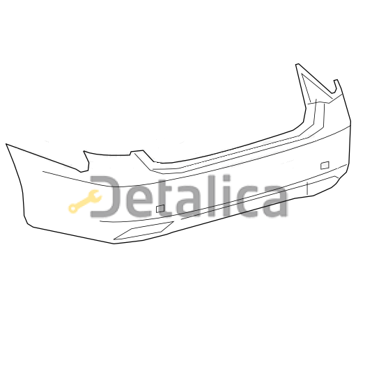 Бампер задний оригинал для лексус LS460/600hL от 2007