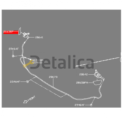 Крышка форсунки омывателя фары правой для Ниссан Х-Трейл Т32