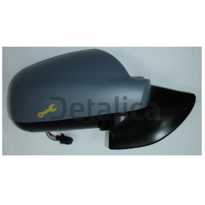Зеркало правое электрическое с подогревом с датчиком температуры convex грунтованное для Пежо 407