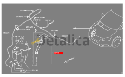 Горловина бачка омывателя для Ниссан Тиида С13 оригинал