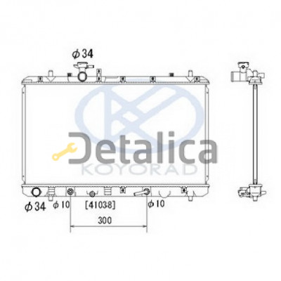 Радиатор охлаждения для Сузуки СХ4 АТ Koyo Япония