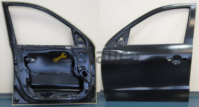 Дверь передняя левая с отверстием под молдинг для Хендай Санта Фе 2 от 2006 (Китай)