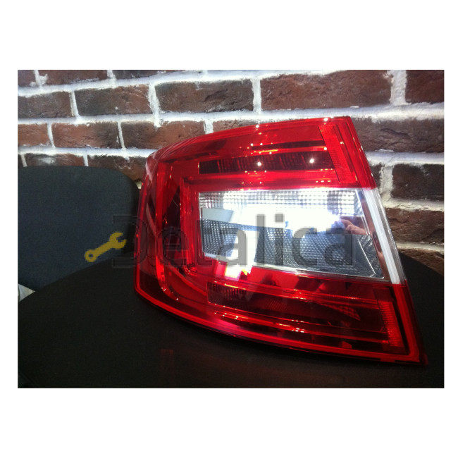 Фонарь задний левый для Шкода Октавия А7 от 2017 Led диодный рестайлинг оригинал