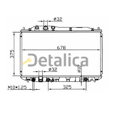 Радиатор охлаждения для Хонда Цивик Седан 8 от 2006 АТ Китай