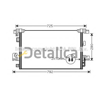 Радиатор кондиционера для Ситроен С-Кроссер Ava Германия