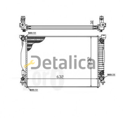 Радиатор охлаждения для Мерседес W463 Gelandewagen Nissens 3.0 3.2