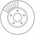 Диск тормозной передний для Ниссан Тиида С13 | Сентра В17 Brembo Италия