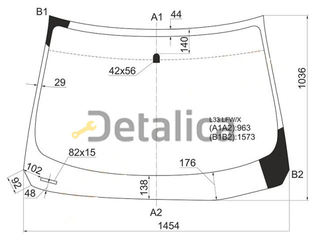 Лобовое стекло для Ниссан Теана L33 Россия Лобовое стекло для Ниссан Теана L33 Россия