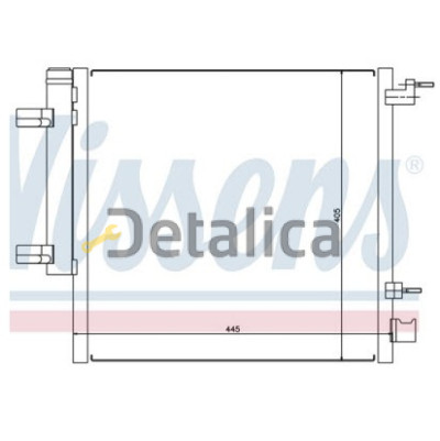 Радиатор кондиционера для Шевроле Спарк NISSENS