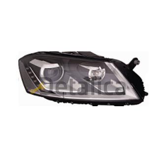 Фара правая линзованная с Afs рег. мотора ксенон , диодная , внутри черная для Фольксваген Пассат В7 от 2011 (Depo)