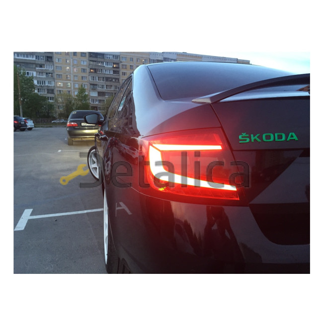 Фонарь задний левый для Шкода Октавия А7 Led диодный от 2018
