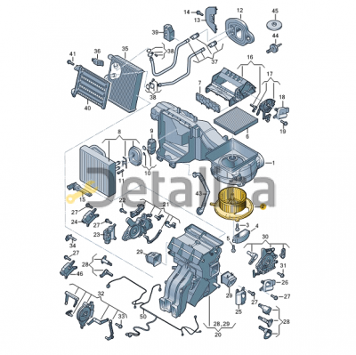 Мотор печки для Шкода Кодиак