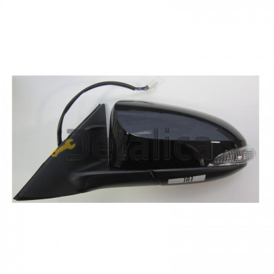 Зеркало левое электр с подогрев с автосклад ук поворота с крышкой крашен в черн для Тойота Камри V50 от 2011 (Китай)