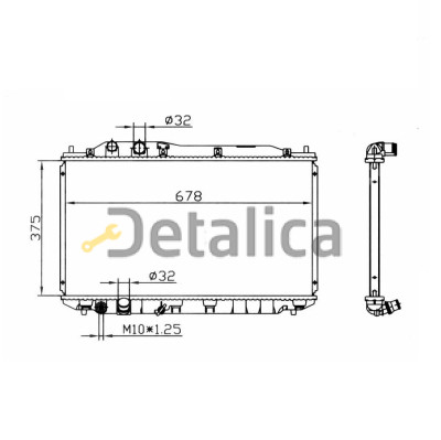 Радиатор охлаждения для Хонда Цивик Седан 8 от 2006 Китай