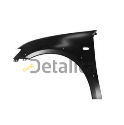 Крыло переднее левое с отверстием под повторитель под молдинг металл для митсубиси L200 от 2005