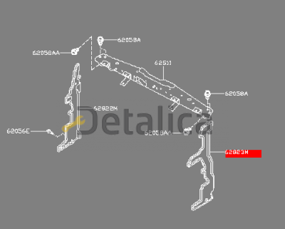 Дефлектор радиатора левый для Ниссан Кашкай J11E оригинал