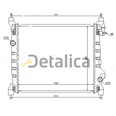 Радиатор кондиционера для Шевроле Спарк