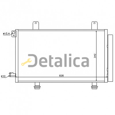 Радиатор кондиционера для Сузуки СХ4 Nissens Дания