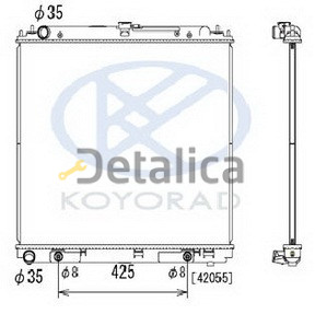 Радиатор охлаждения для Ниссан Патфайндер R51 АТ 2.5 Koyo Япония