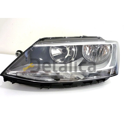 Фара левая с регулятором мотора внутри черная для Фольксваген Джетта 6 от 2011 (Depo)