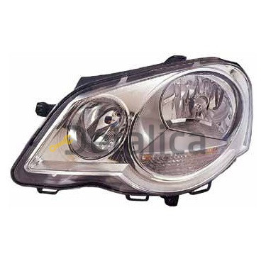 Фара левая с регулятором мотора для Фольксваген Поло от 2005 (Depo)
