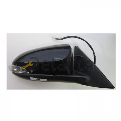 Зеркало правое электр с подогрев с автосклад ук поворота с крышкой крашен в черн для Тойота Камри V50 от 2011 (Китай)