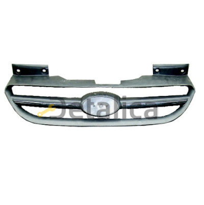 Решетка радиатора черная с хромированным молдингом на Хендай Гетц от 2005 (Тайвань)