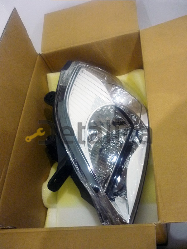 Фара левая поворотник белый для Киа Рио от 2003 до 2004 (Depo)