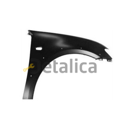 Крыло переднее правое с отверстием под повторитель под молдинг металл для митсубиси L200 от 2005