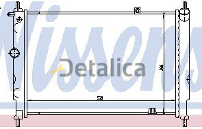OPEL ASTRA радиатор охлажден (nissens) (nrf) (geri) 