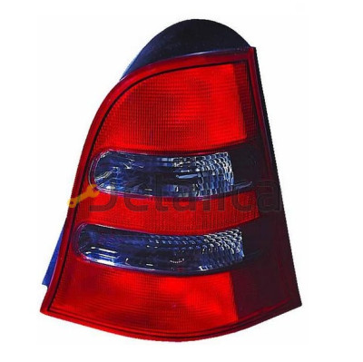 Фонарь задний внешний левый тонированный красн-хром для Мерседес W168 A-Class от 2002-2003