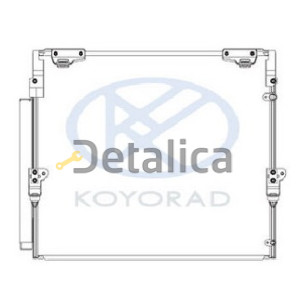 Радиатор кондиционера для Toyota Land Cruiser 200 Koyo Япония