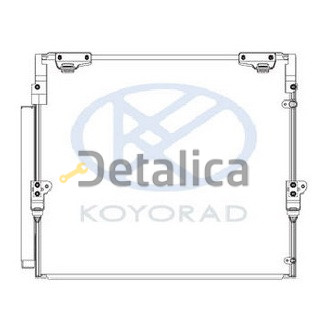 Радиатор кондиционера для Toyota Land Cruiser 200 Koyo Япония
