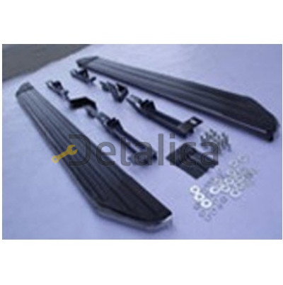 Порог-подножка левая+правая комплект для Тойота Хайлендер от 2009 вариант 2