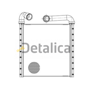 Радиатор отопителя для Шкода Кодиак Luzar Россия ( Denso )
