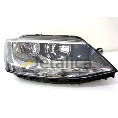 Фара правая с регулятором мотора внутри черная для Фольксваген Джетта 6 от 2011 (Depo)