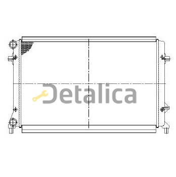 Радиатор охлаждения для Ауди А3 8P NISSENS