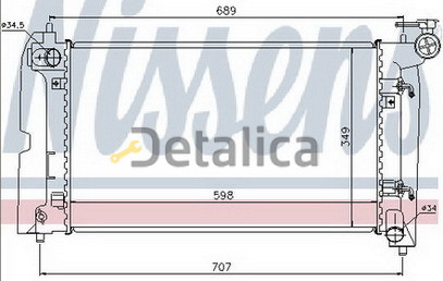 Радиатор охлажден для COROLLA ат 1.4 1.6