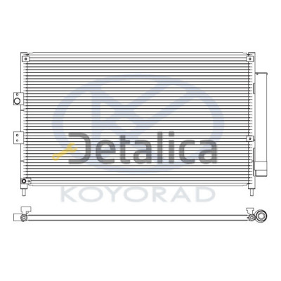 Радиатор кондиционера для Хонда Цивик 4д 8 Koyo Япония