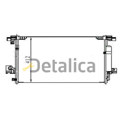 Радиатор кондиционера для Митсубиси Лансер 10 от 2007 Китай