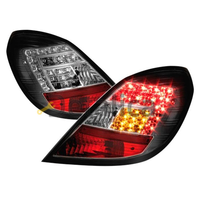 Фонарь задний внешний левый+правый комплект 5 дв тюнинг с диод  SONAR внутри хром-черный для Опель Корса от 2006