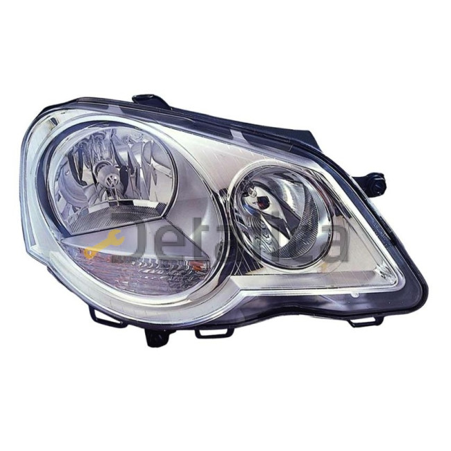 Фара правая с регулятором мотора для Фольксваген Поло от 2005 (Depo)