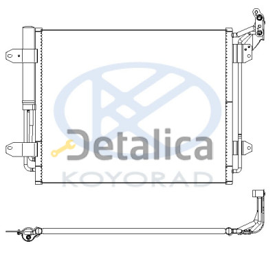 Радиатор кондиционера для Фольксваген Тигуан от 2007 (Koyo)