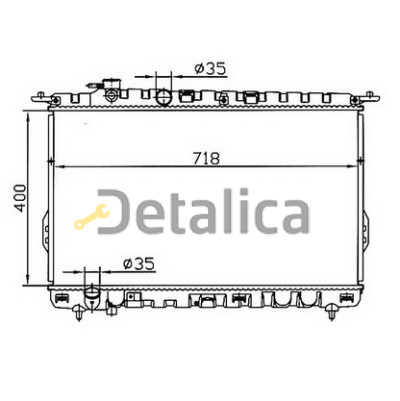 Радиатор охлаждения МТ для Хендай Соната 4 от 2002 (Китай)