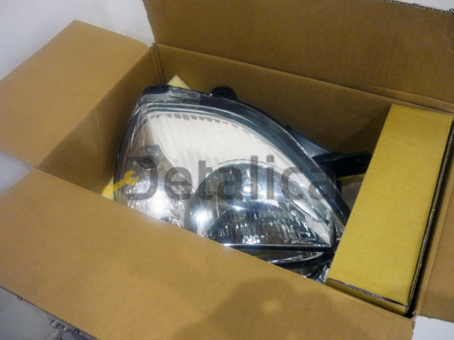 Фара правая поворотник белый для Киа Рио от 2003 до 2004 (Depo)