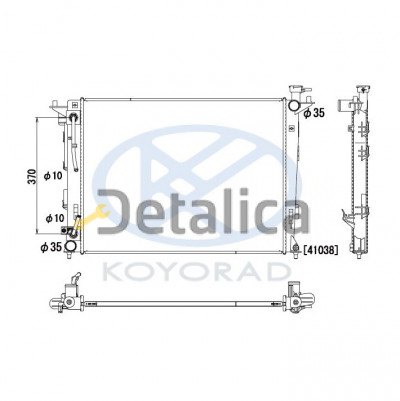 Радиатор охлаждения АТ mot. G4KD для Киа Спортейдж 3 от 2010 (Япония)