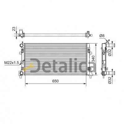 Радиатор охлаждения для Шкода Рапид Тайвань Радиатор охлаждения для Шкода Рапид Тайвань