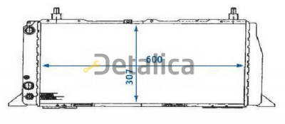 AUDI 100 (600mm x 309mm) радиатор охлажден 1.8 с кондиц