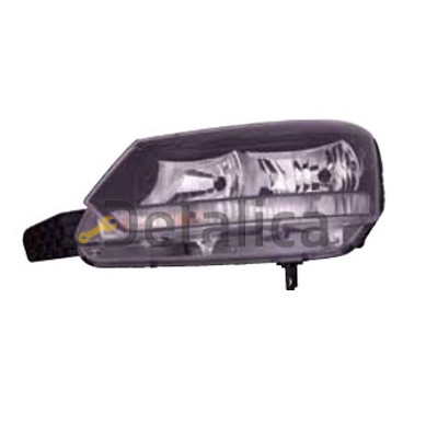 Фара левая с рег мотора внутри черная для Шкода Йети от 2013 (Depo)