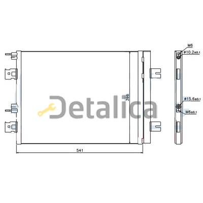 Радиатор кондиционера для Рено Сандеро с осушителем Китай